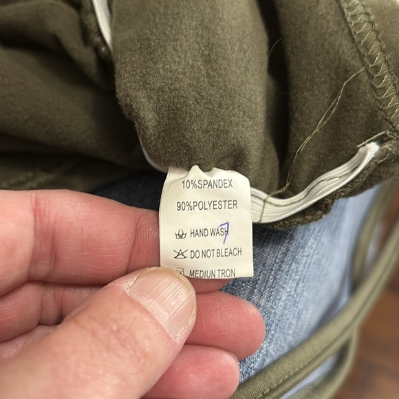 Women’s Size XL Army Green BodyCon Adjustable Length Dress - Picture 4 of 6